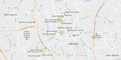 Kaart Jakarta kaubanduskeskused