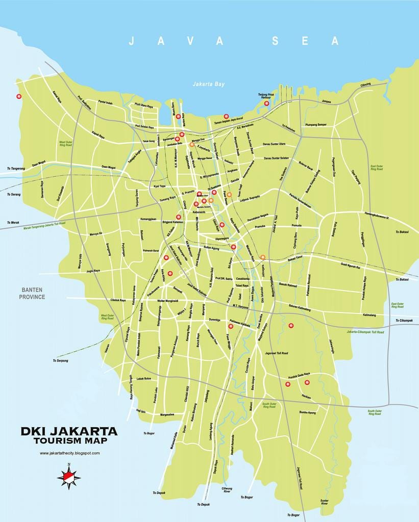 kaart ühtlustamise Jakarta