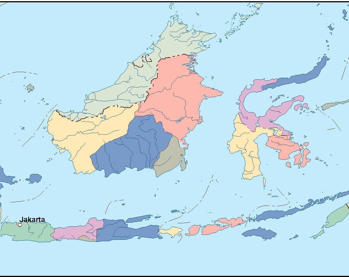 kaart Jakarta kaart vektor