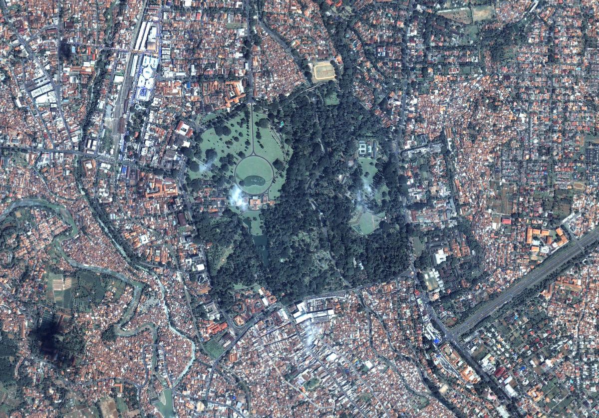 kaart, satelliit-Jakarta