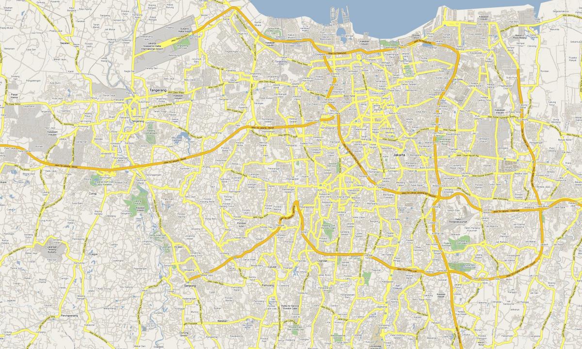 kaart Jakarta tee