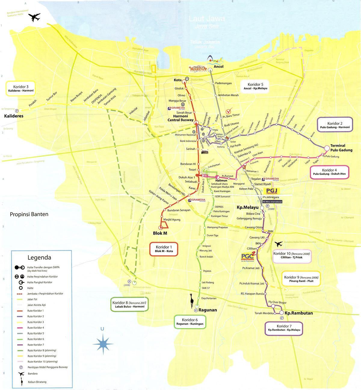 kaart kaart ancol Jakarta