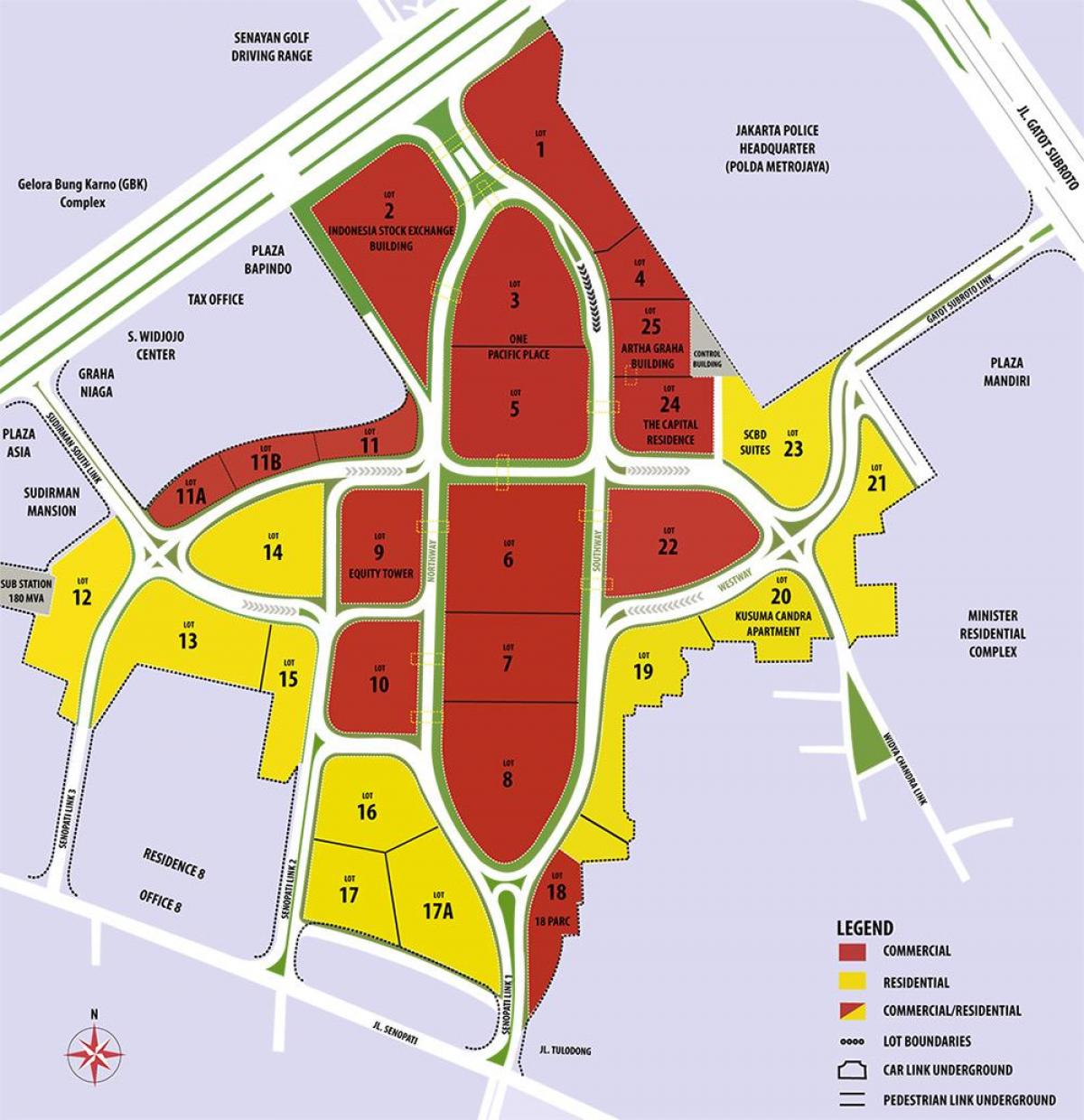 kaart scbd Jakarta