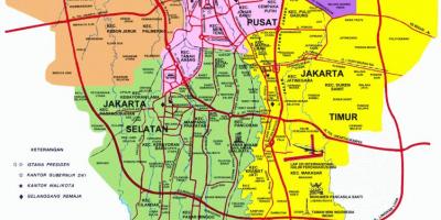 Kaart Jakarta vaatamisväärsused