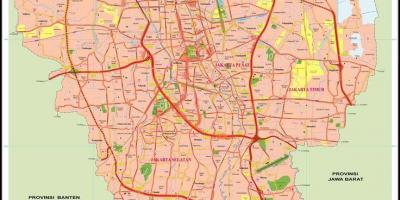 Kaart Jakarta vanalinn