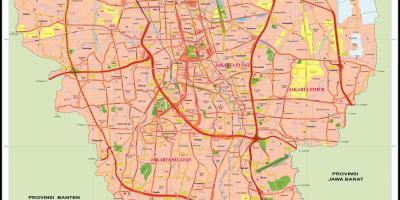 Kesk-Jakarta kaart